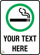 Smoking Custom Text Sign