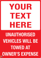 Custom Text Sign