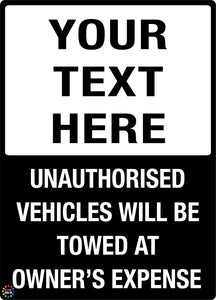 Custom Text Sign