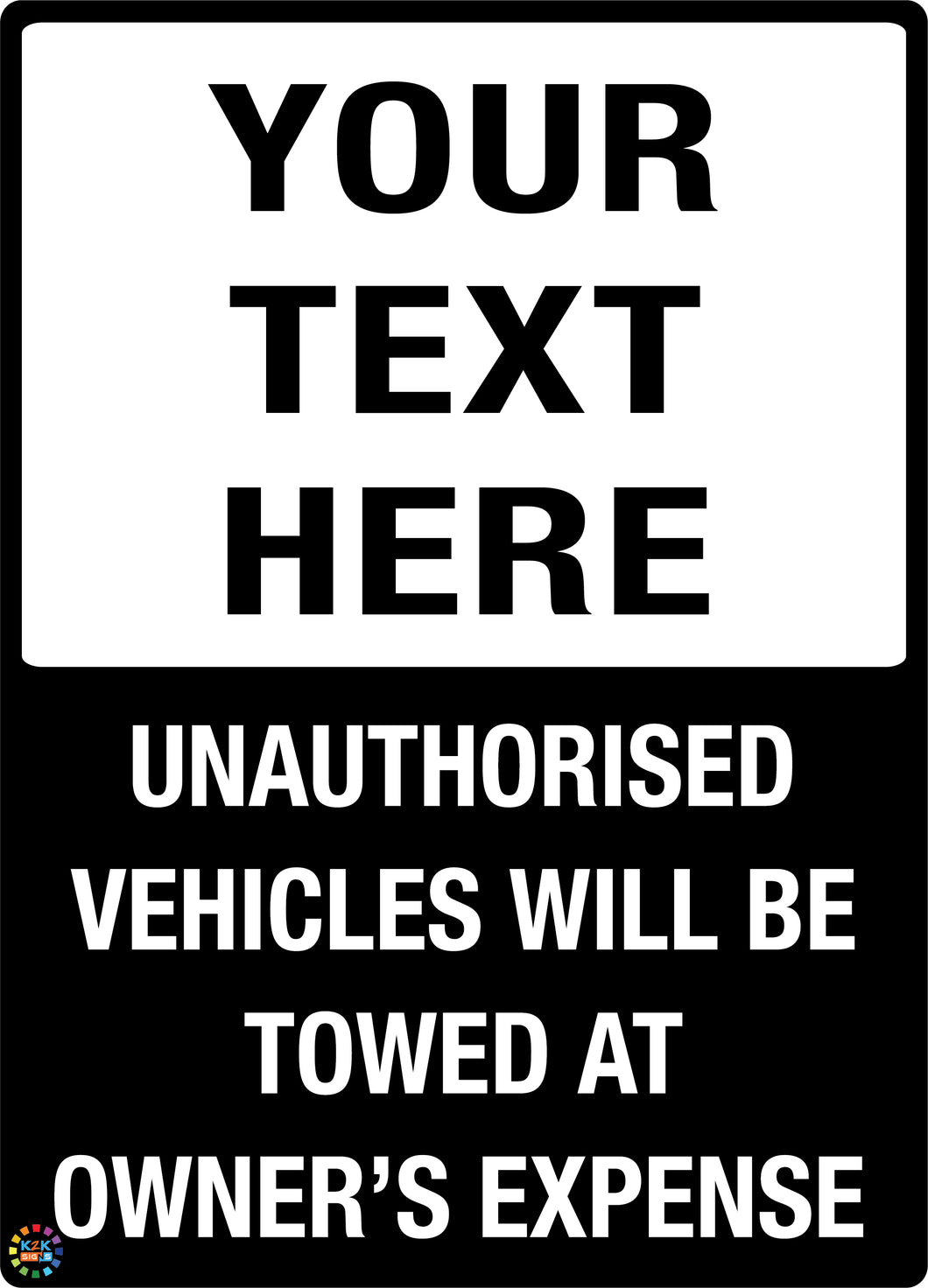 Custom Text Sign