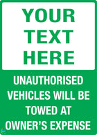 Custom Text Sign