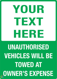 Custom Text Sign
