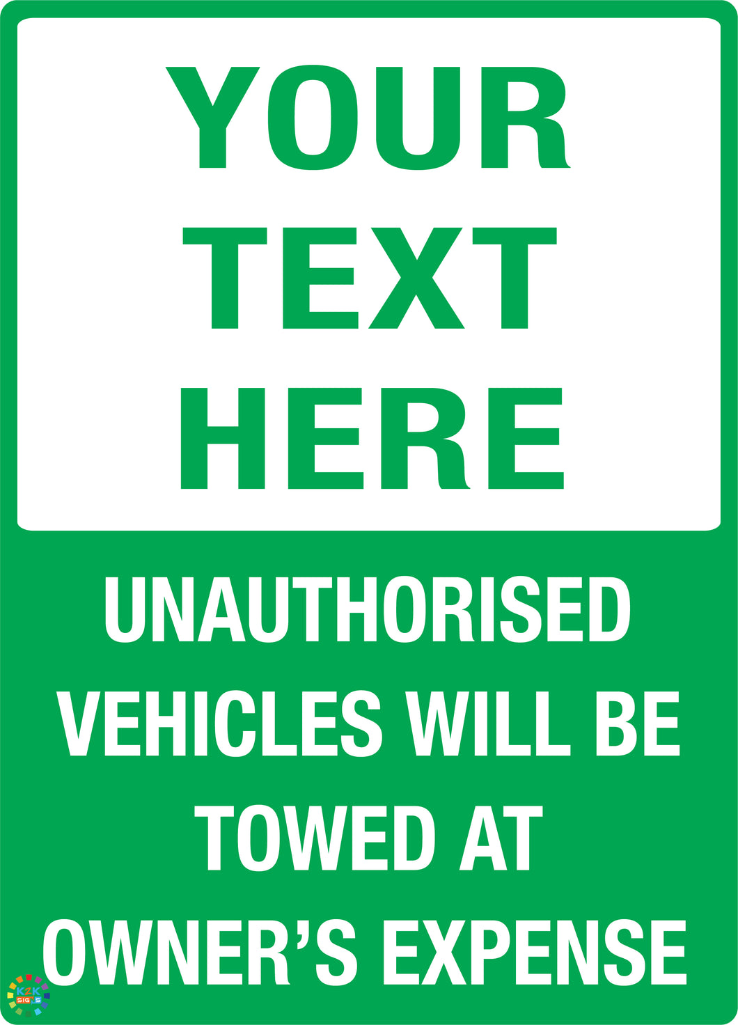 Custom Text Sign