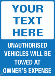 Custom Text Sign