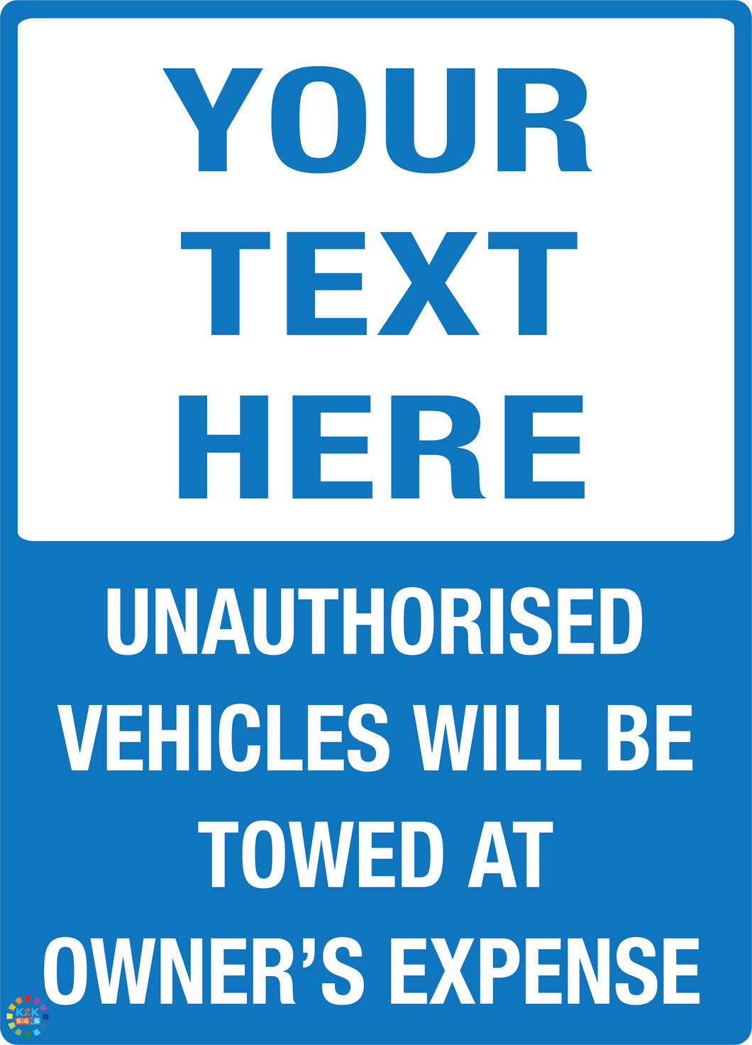 Custom Text Sign