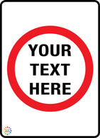 Custom Text Sign