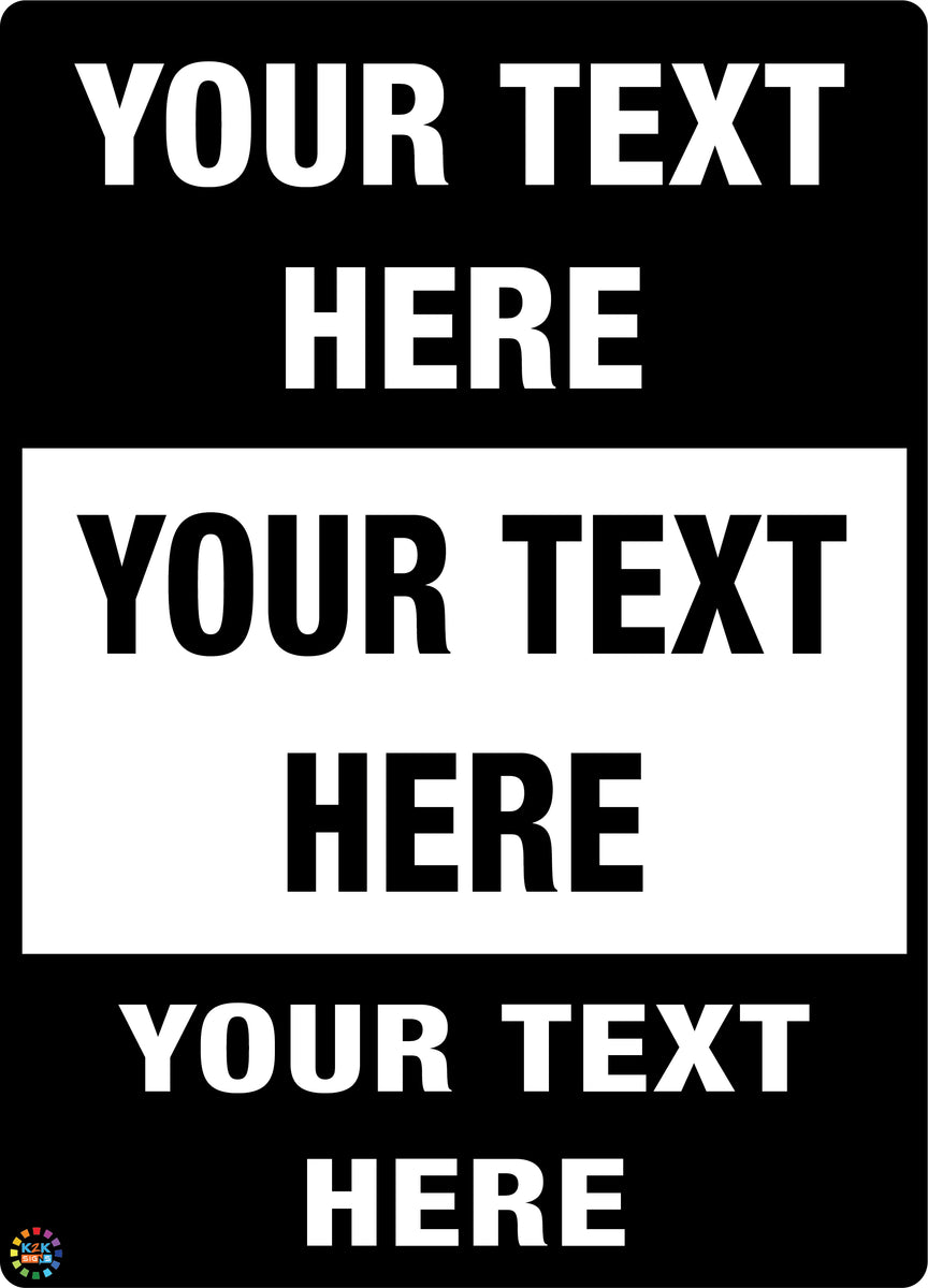 Text Signs Sample Custom Text Sign | K2K Signs