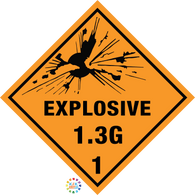 Class 1 Explosive 1.3G 1 Sign