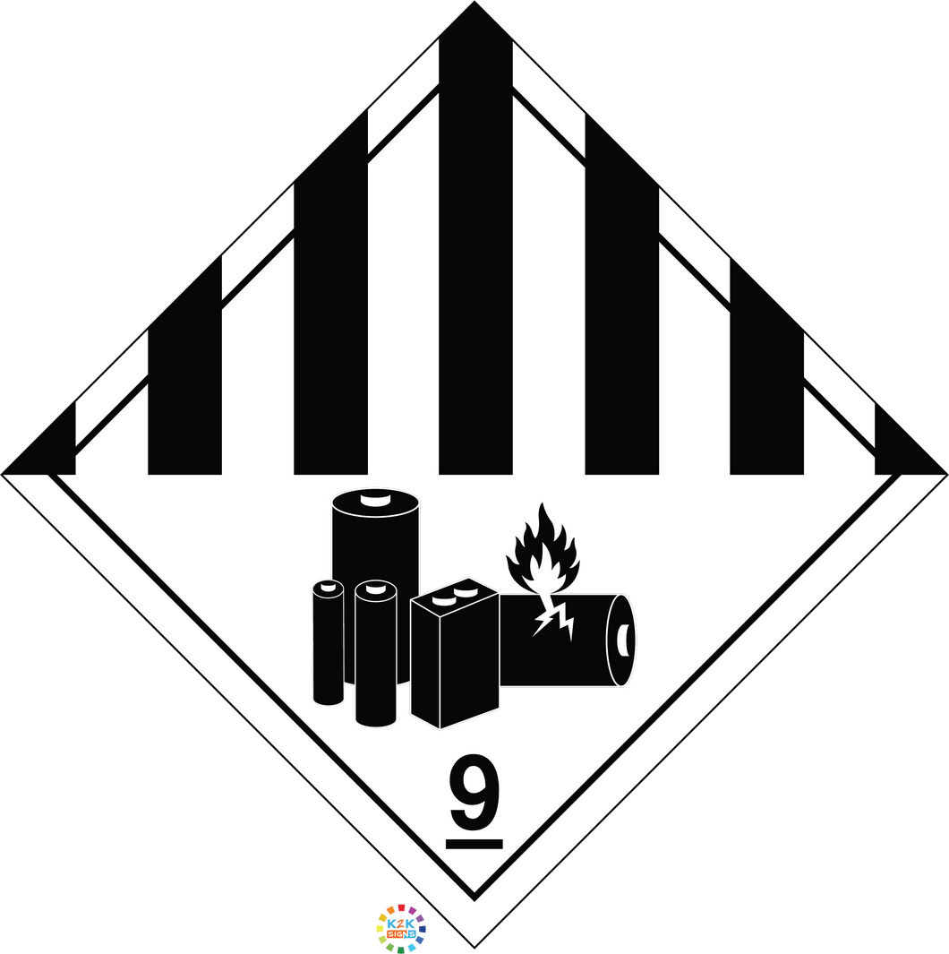 Class 9 Lithium Sign