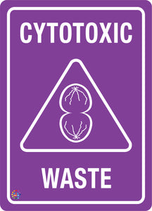 Cytotoxic Waste Hazchem Sign