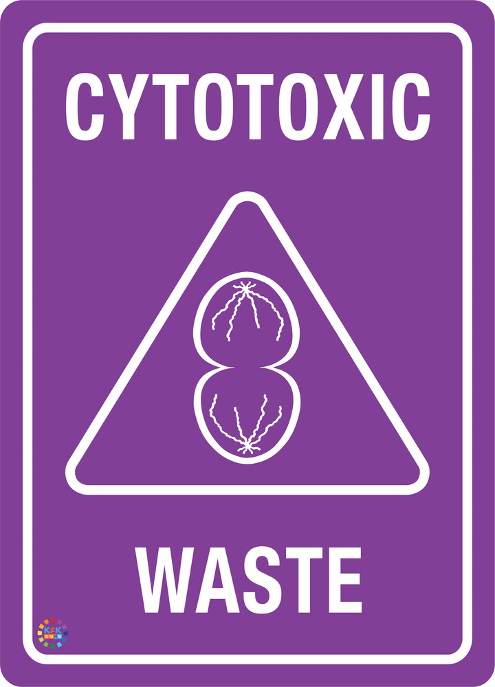 Cytotoxic Waste Hazchem Sign