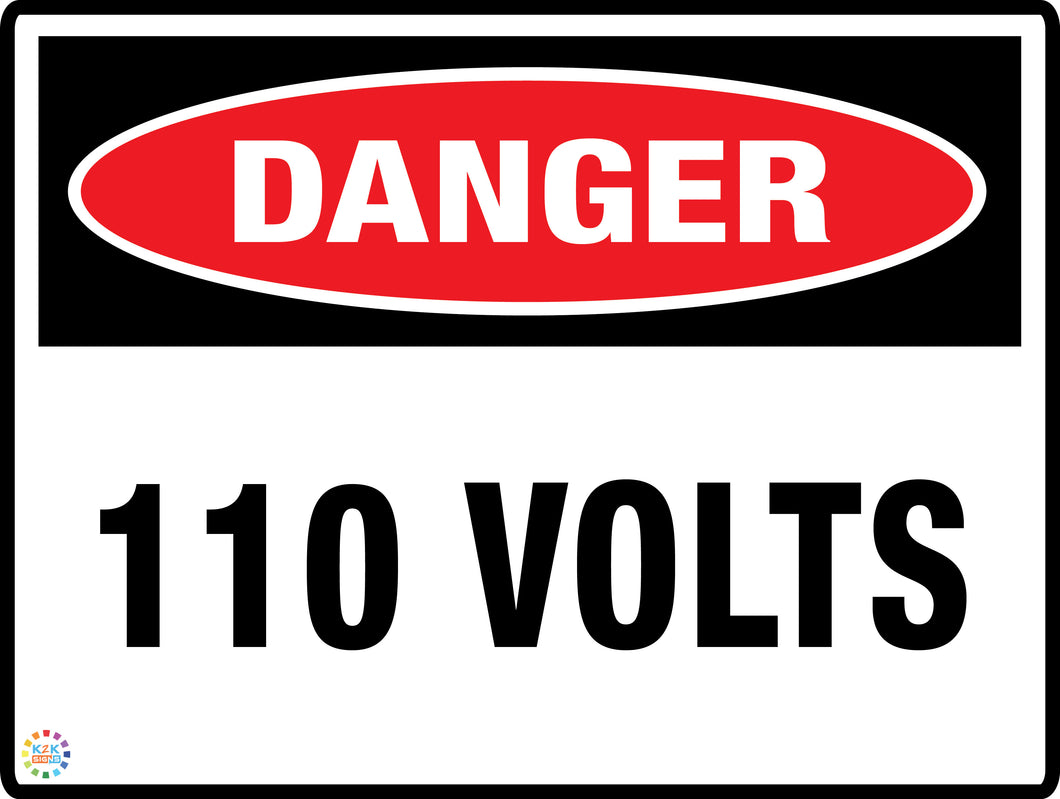 Danger 110 Volts