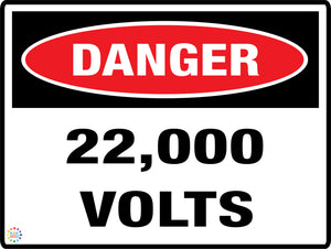Danger 22000 Volts
