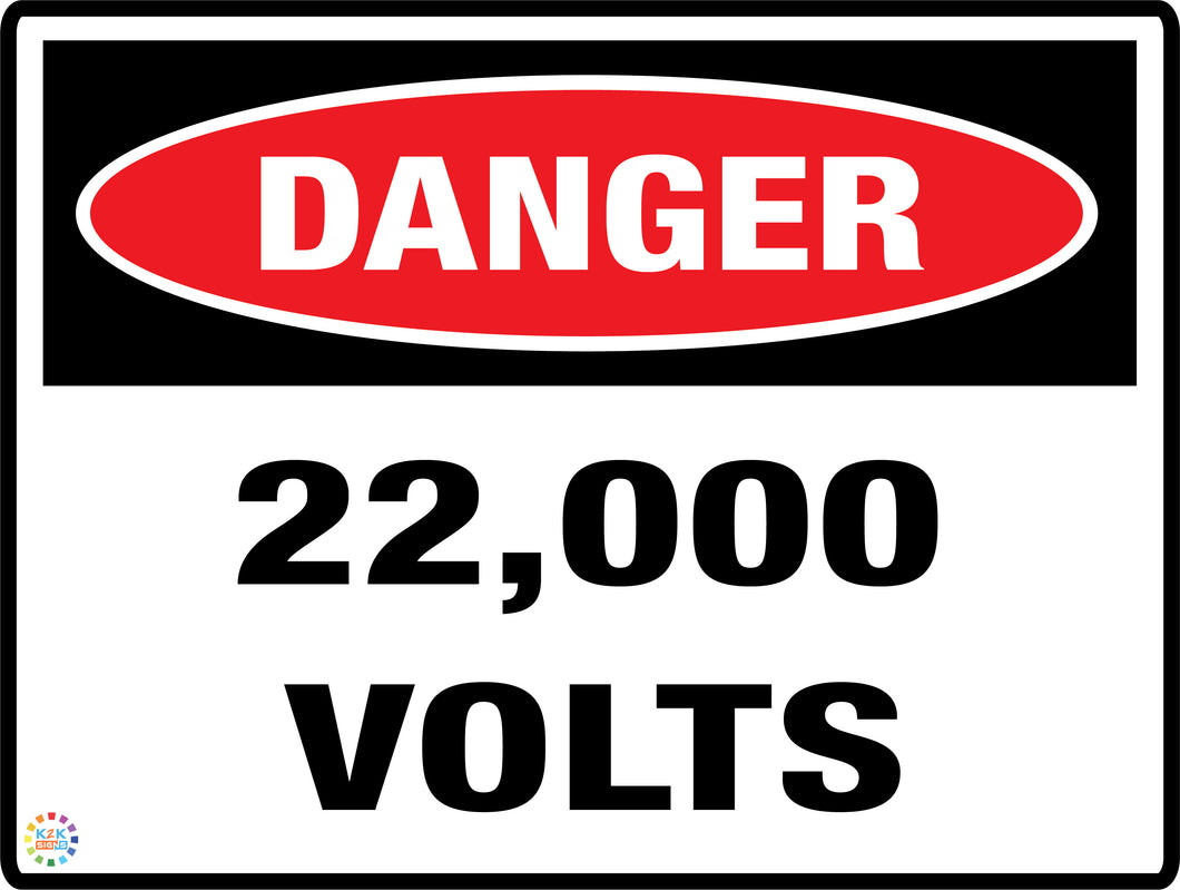 Danger 22000 Volts