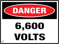 Danger 6600 Volts