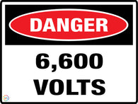 Danger<br/> 6600 Volts