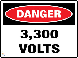 Danger 3300 Volts