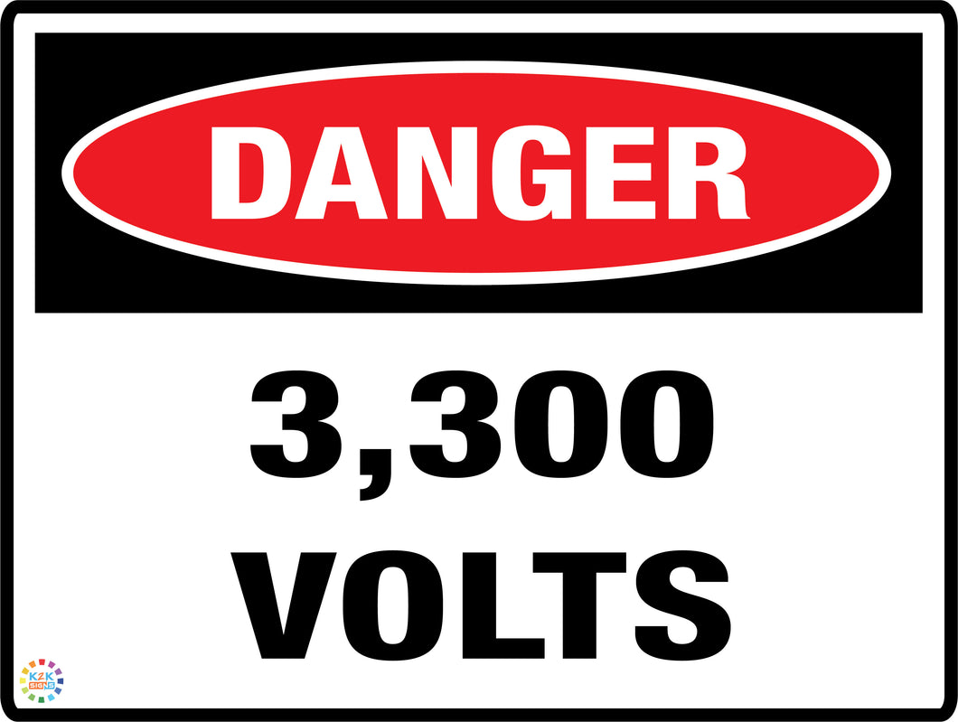 Danger 3300 Volts