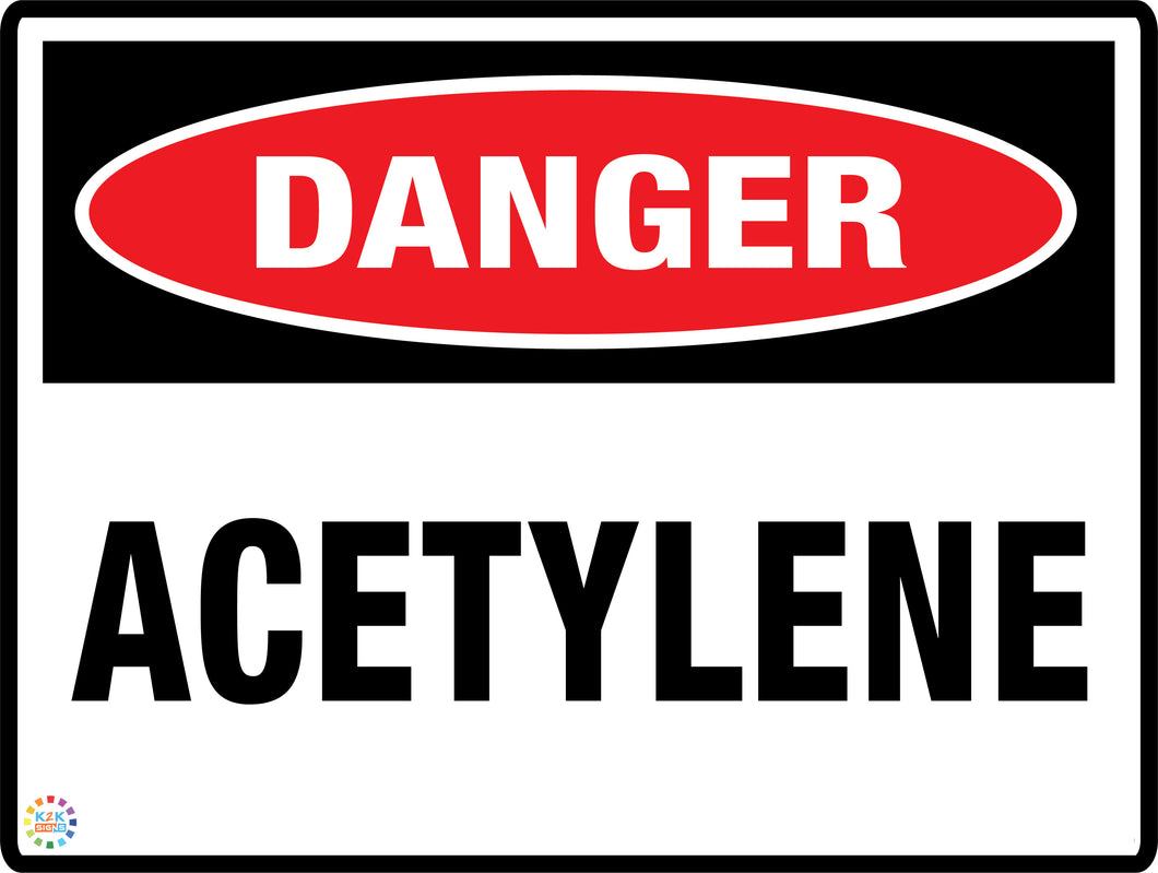 Danger<br/> Acetylene