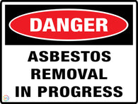 Danger Asbestos Removal In Progress