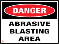 Danger<br/> Abrasive Blasting Area