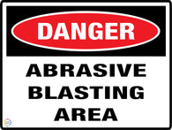 Danger Abrasive Blasting Area