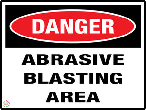 Danger Abrasive Blasting Area
