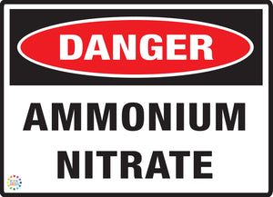 Danger Ammonia Nitrate