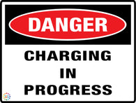 Danger<br/> Charging In Progress
