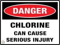 Danger Chlorine Can Cause Serious Injury