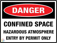 Confined Space Hazardous Atmosphere Entry By Permit only