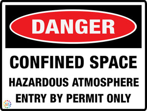 Confined Space Hazardous Atmosphere Entry By Permit only