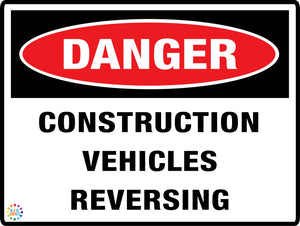 Danger Construction Vehicles Revesing