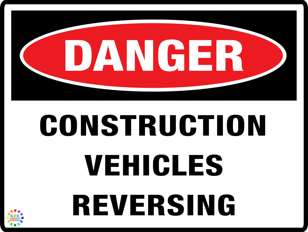 Danger Construction Vehicles Revesing