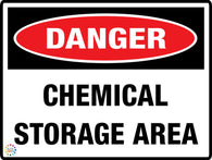 Danger Chamical Storage Area