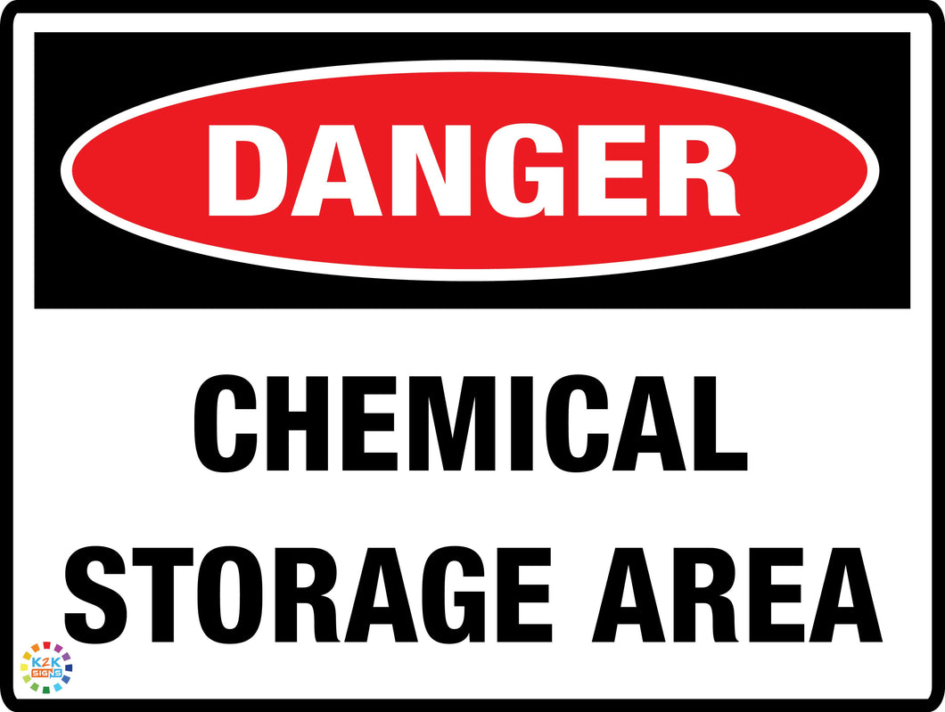 Danger Chamical Storage Area