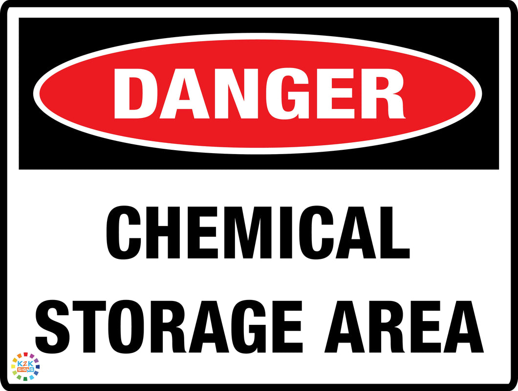 Danger<br/> Chamical Storage Area