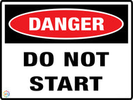 Danger Do Not Start