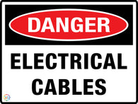 Danger - Electrical Cables Sign