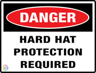 Danger<br/>Hard hat <br/>Protection