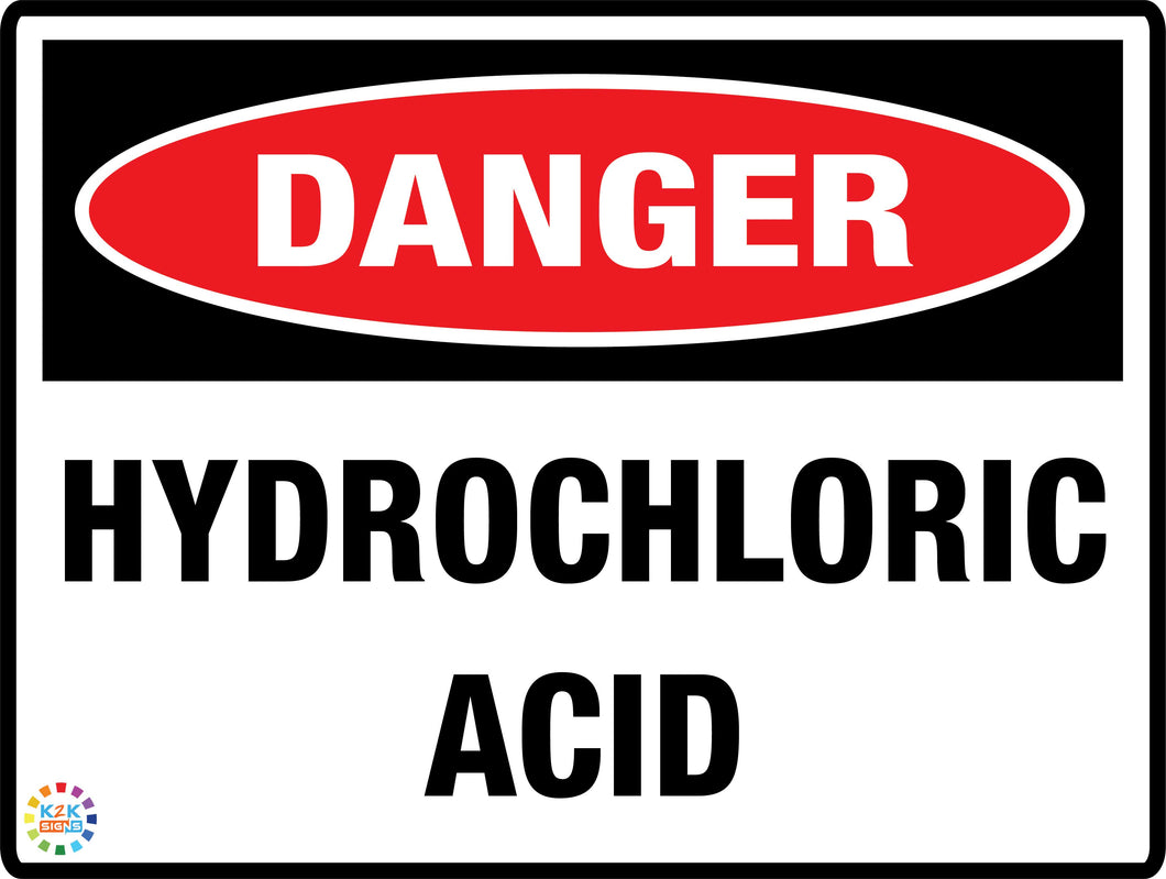 Danger Hydrochloric Acid