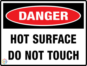 Danger Hot Surface Do Not Touch