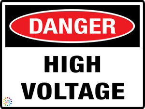 Danger High Voltage Sign