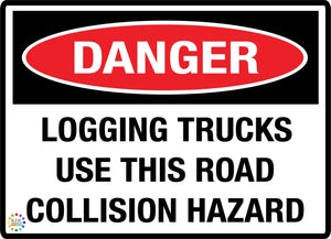Danger Logging Trucks Use This Road Collision Hazard