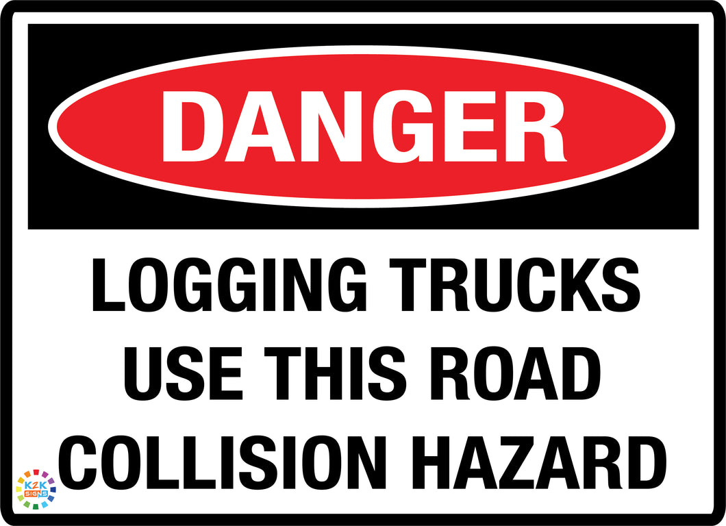 Danger Logging Trucks Use This Road Collision Hazard