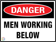 Danger Men Working Below