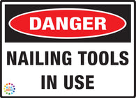 Danger Nailing Tools In Use