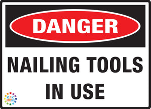 Danger Nailing Tools In Use