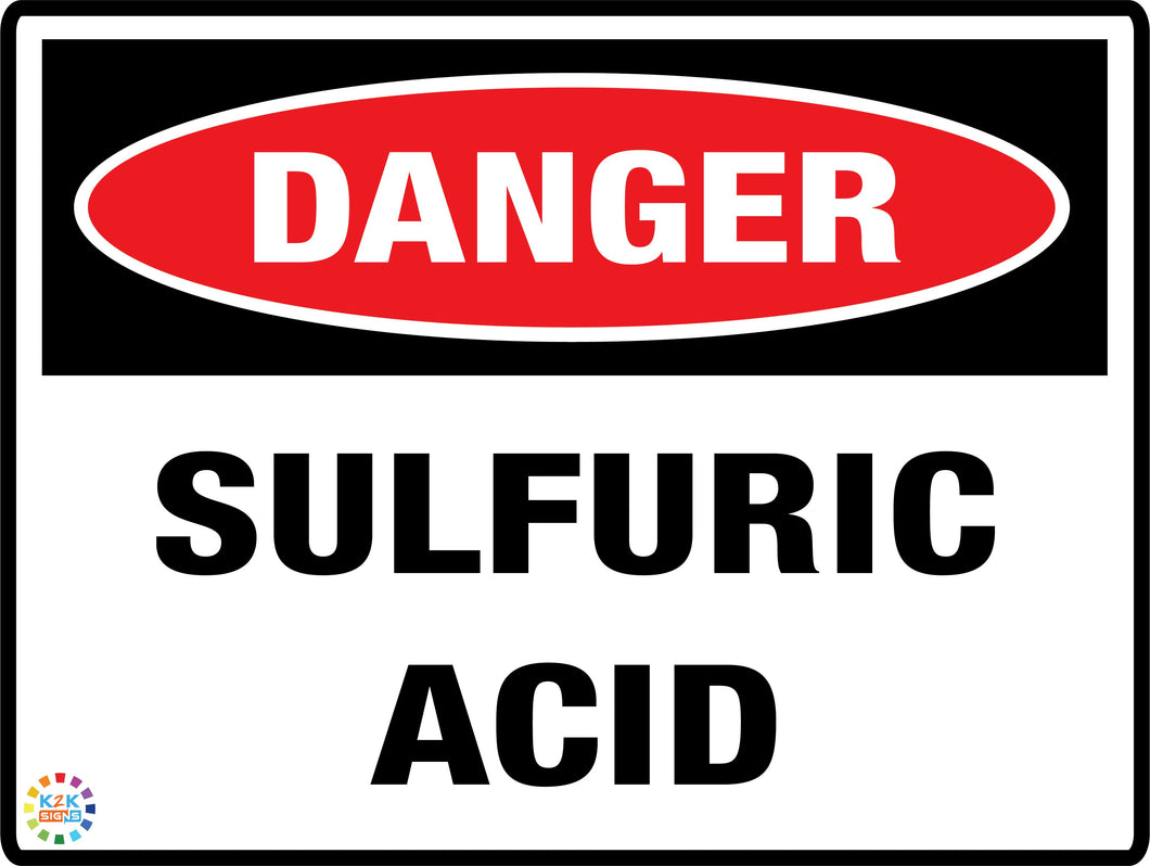 Danger Sulfuric Acid