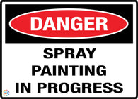 Spray Painting In Progress Sign